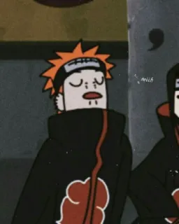 😐 0a33de91 Pain Naruto Anime, Akatsuki, Manga, Cattivo, Ninja whatsapp sticker