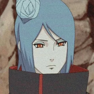 😅 9087dd05 Konan Naruto Anime, Femmina, Ninja, Akatsuki whatsapp sticker