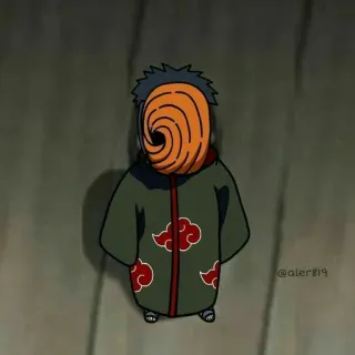 😐 d7daae6b Tobi Naruto Anime, Manga, Maschera, Ninja, Akatsuki, Uchiha whatsapp sticker