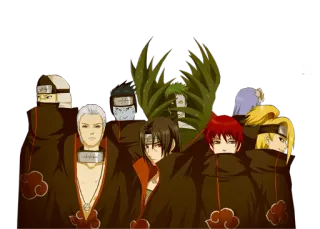 😏 24c2141f Naruto 动漫, 火影忍者, 晓, 角色, 忍者 telegram sticker