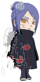 😒 0b59e519 Konan Naruto 动漫, 忍者, 可爱, 漫画, 晓 whatsapp sticker