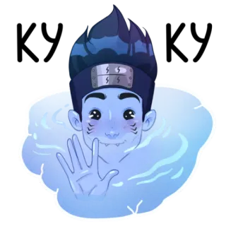 😊 c1238135 cartone animato, personaggio, anime, illustrazione, adesivo, manga, amichevole, che saluta telegram sticker