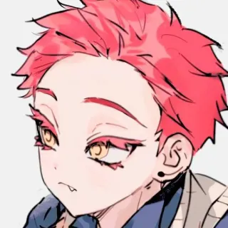 😒 b6764337 Anime, Manga, Charakter, Illustration, Porträt, Junge whatsapp sticker