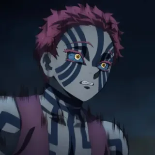 🌀 33b56b65 Akaza Demon Slayer 动漫, 恶魔, 格斗, 漫画, 猗窝座 telegram sticker