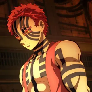 🌀 34516e9c Akaza Demon Slayer 动漫, 恶魔, 猗窝座, 鬼灭之刃 telegram sticker