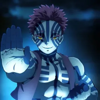 🌀 d22d7671 Akaza Demon Slayer 动漫, 恶魔, 战士, 反派, 漫画 telegram sticker