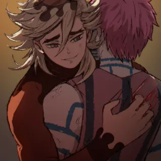 ❄️ 11211cb9 Akaza Demon Slayer Anime, Demon Slayer, Akaza, Douma whatsapp sticker