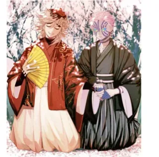 ❄️ b49d39ce Akaza Demon Slayer Anime, Demon Slayer, Douma, Akaza, Invierno, Nieve whatsapp sticker