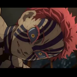 ❄️ b9c607a1 Akaza Demon Slayer Anime, Demonio, Pelea, Manga, Akaza whatsapp sticker