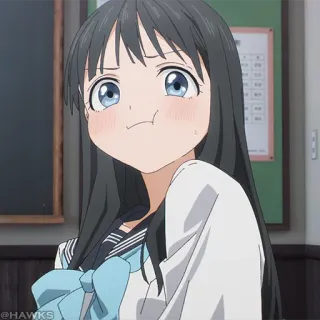 🎐 1abf5310 애니메이션 여자, 교복, 귀여운, 애니메이션 telegram sticker