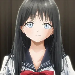 🎐 62f36861 애니메이션, 소녀, 교복, 귀여운, 캐릭터, 인물 사진 telegram sticker