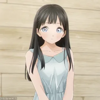 🎐 ad17e73c 애니메이션, 소녀, 십대, 드레스, 만화, 만화 telegram sticker