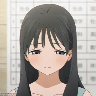 🎐 f3be441d 애니메이션, 여자, 학교, 캐릭터, 일본어, 학생, 귀여운 telegram sticker