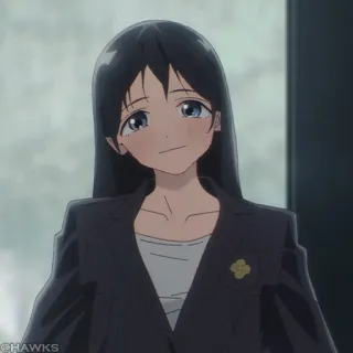 🎐 f4082b5d 애니메이션, 소녀, 교복, 여고생, 캐릭터, 일러스트 telegram sticker