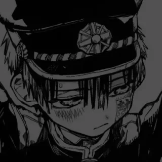 🖤 e3ec76a0 Hanako-kun Toilet-bound Hanako-kun anime, manga, school uniform, ghost, dark, supernatural whatsapp sticker