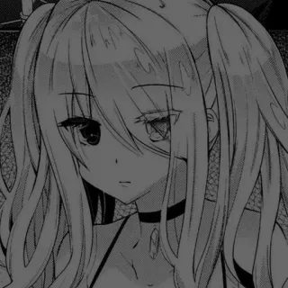 🖤 eef013fb anime, manga, girl, character, illustration whatsapp sticker