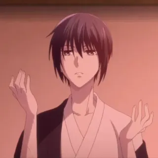 🕸 f2c7a481 Yuki Sohma Fruits Basket 动漫, 角色, 草摩由希, 水果篮子 telegram sticker