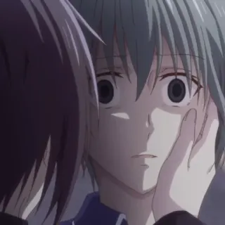 🕸 fbdecbf4 动漫, 漫画, 角色, 悲伤, 担心, 情感 telegram sticker