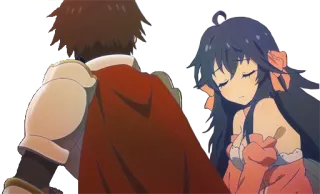 😔 456396c9 アニメ, 漫画, キャラクター, 可愛い, デジタルアート, ファンタジー telegram sticker