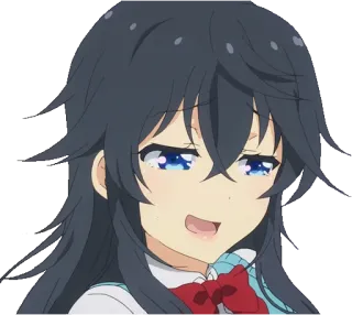 😏 83e7e3f4 アニメガール, 笑顔, 可愛い, 漫画, イラスト telegram sticker