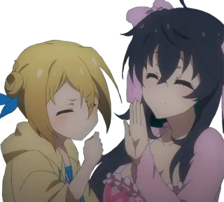 🙅‍♀️ ca69c33c アニメ, キャラクター, 友情, かわいい, 漫画, イラスト telegram sticker