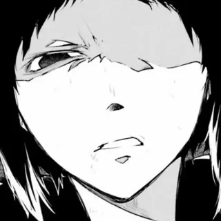 ♠ 635ee585 anime, manga, character, face, expression whatsapp sticker