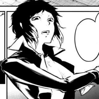 ♠ ab6b1dcf Akutagawa Ryuunosuke Bungou Stray Dogs anime, manga, bungou stray dogs, akutagawa ryuunosuke whatsapp sticker