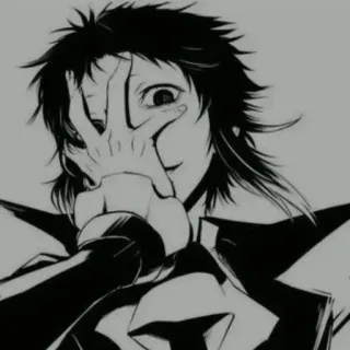 ♠ de1b549a anime, manga, character, art, gesture whatsapp sticker