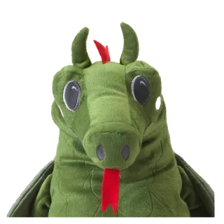 🐲 92142e5d 龙, 服装, 绿色, 爬行动物, 动物, 吉祥物 whatsapp sticker