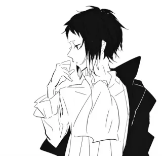 🐈‍⬛️ 52c9a3e6 Аниме, Манга, Персонаж, Искусство, Иллюстрация whatsapp sticker