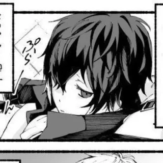 🐈‍⬛️ f081e743 30 Аниме, Манга, Человек, Парень whatsapp sticker