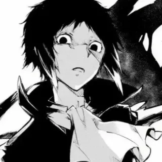 🖤 43083cde Akutagawa Bungou Stray Dogs Аниме, Манга, Персонаж, Bungou Stray Dogs, Акутагава whatsapp sticker