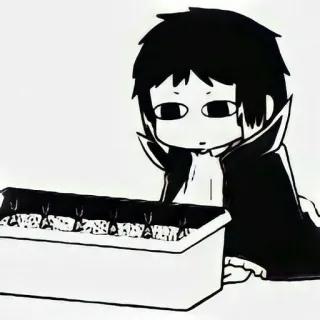 🖤 6f53366a Аниме, Мультфильм, Персонаж, Иллюстрация, Манга, Чиби whatsapp sticker