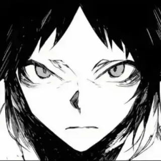 🖤 ff142ca1 Аниме, Манга, Персонаж, Лицо, Глаза whatsapp sticker