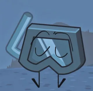 🤿 fe922725 Schnorchel, Tauchmaske, Cartoon whatsapp sticker