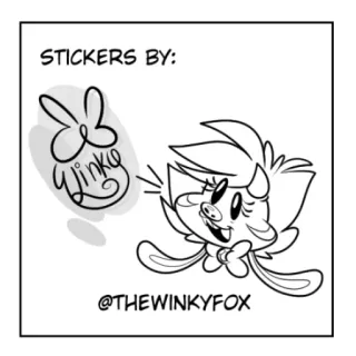 ℹ️ 4b67f8c5 STICKERS BY: ステッカー, アート, アニメ, ケモノ, ウサギ, かわいい telegram sticker