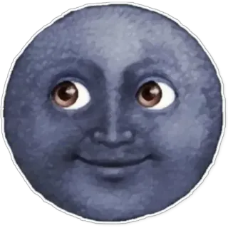 🌚 50769710 月亮, 脸, 表情符号, 天体, 夜晚 telegram sticker