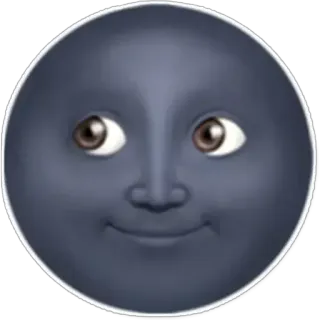 🌚 9266dc46 月亮, 表情符号, 脸, 夜晚, 卡通, 微笑 telegram sticker