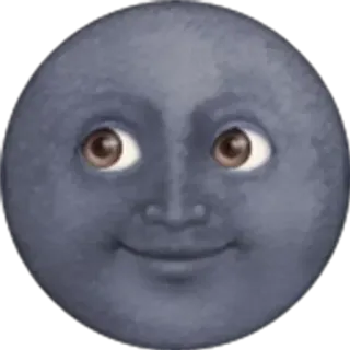 🌚 ebc71f96 月亮, 脸, 表情, 笑脸, 天体, 夜晚, 天空 telegram sticker