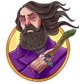 Alan Moore telegram stickers