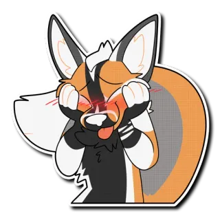 😊 0b882073 Furry, Cartoon, Vos, Schattig, Dier, Huilend telegram sticker