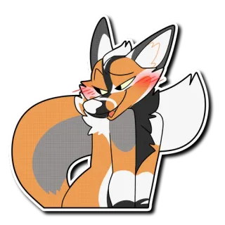 🥰 240fb47b vos, furry, dier, cartoon, schattig telegram sticker
