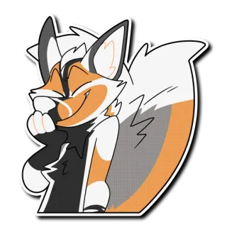 😊 2db771ed vos, furry, schattig, dier, cartoon telegram sticker