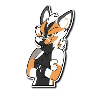 😏 329417c0 vos, cartoon, furry, antropomorf telegram sticker