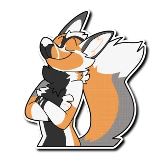 😌 5c80c101 Furry, Vos, Dier, Antropomorf, Cartoon, Personage telegram sticker