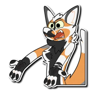😧 9303c774 Furry, Vos, Boos, Cartoon telegram sticker