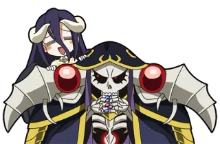 🤩 e52fbdbc Ainz Ooal Gown Overlord Anime, Skelett, Charakter, Fantasy whatsapp sticker