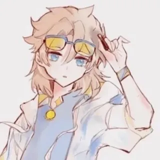 😎 0104cf48 Albedo Genshin Impact albedo, genshin impact, anime, personaggio, gioco telegram sticker