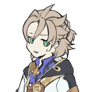 😅 03682a2f Albedo Genshin Impact Anime, Videogioco, Personaggio, Albedo, Genshin Impact, Fanart telegram sticker