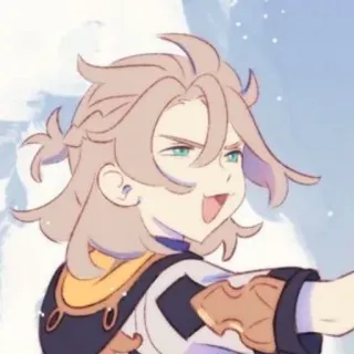 😏 1d3948bb Albedo Genshin Impact Albedo, Genshin Impact, Anime, Cartone animato, Videogioco, Personaggio telegram sticker